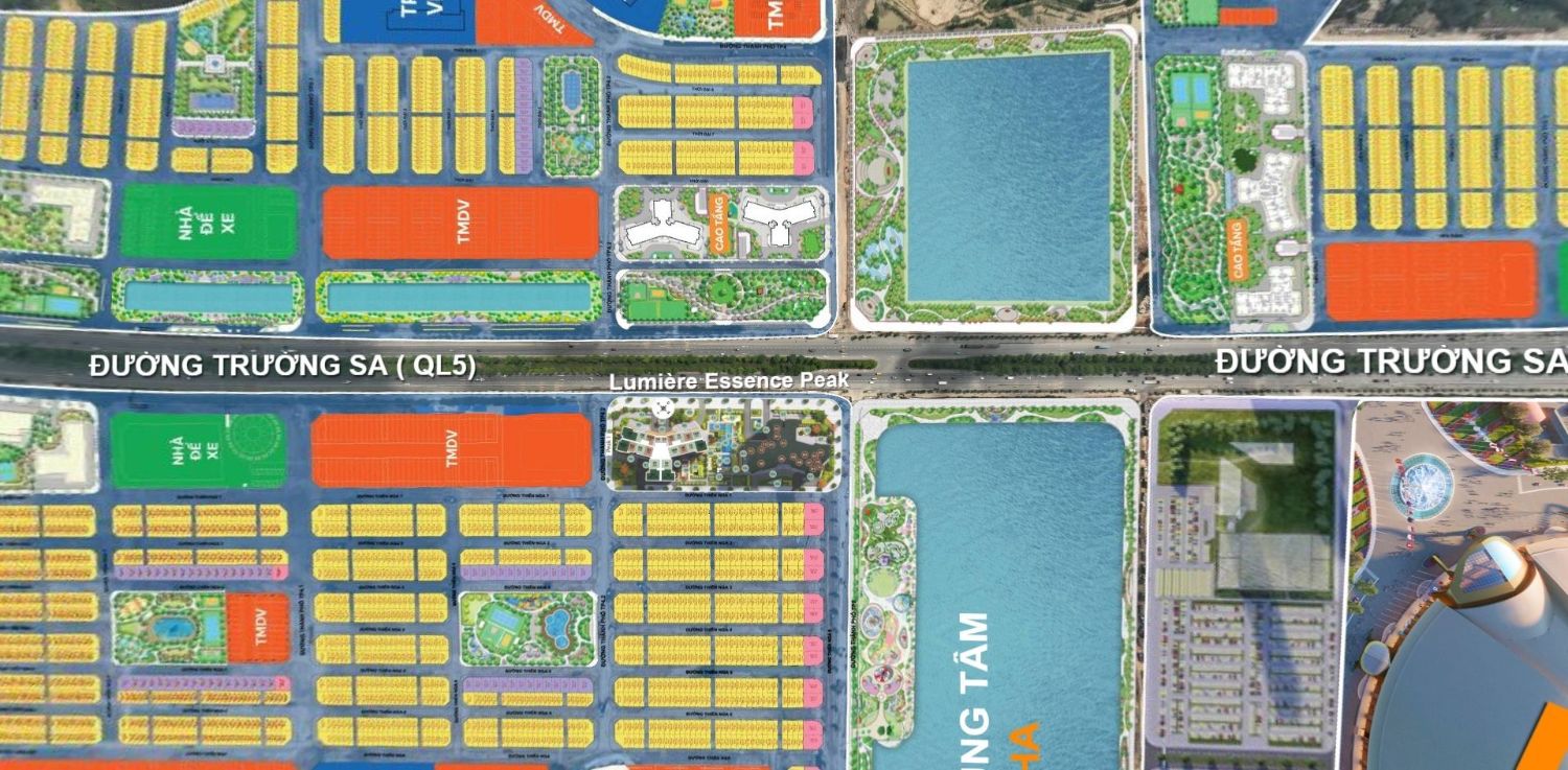 Vị trí của dự án LUMIERE ESSENCE PEAKtại đại độ thị Vinhomes Cổ Loa