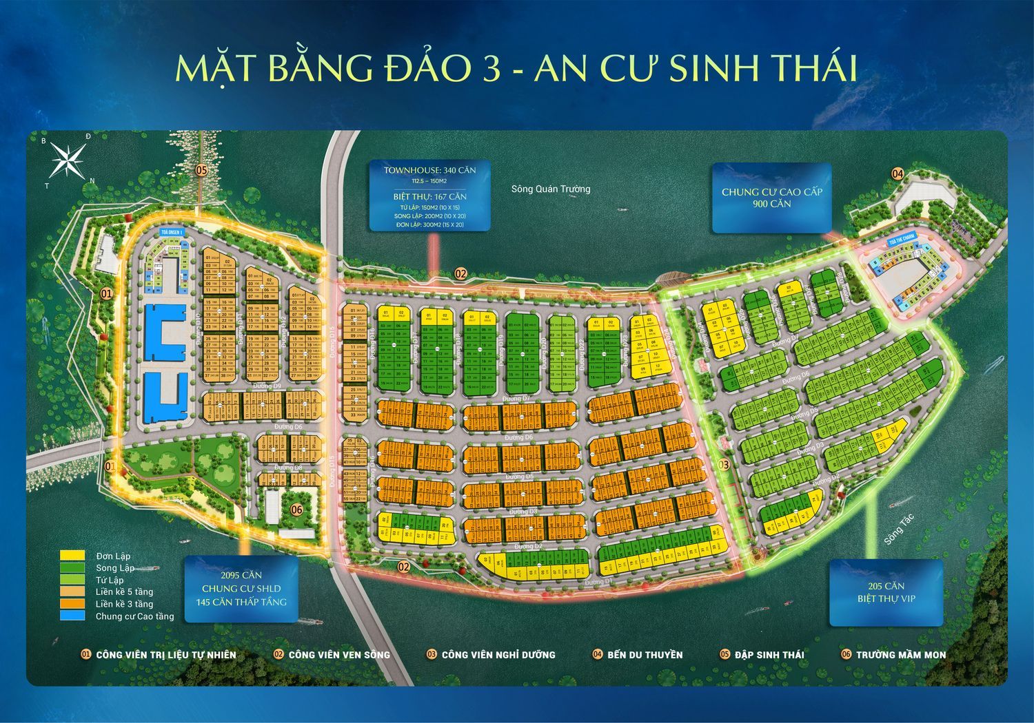 Tổng Mặt Bằng Đảo 3 Sun Nha Trang