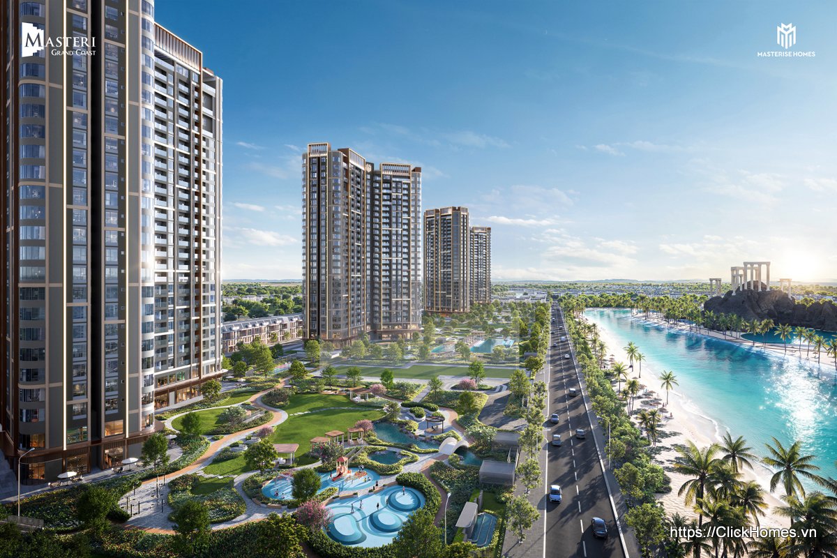 Masteri Grand Coast Hướng View Từ Lumiere Spring Bay